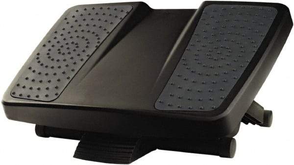 FELLOWES - 17-3/4" Wide, 6-1/2" High Foot Rest - Black & Gray - Makers Industrial Supply