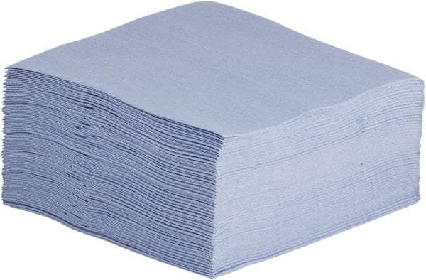 NuTrend Disposables - 1/4 Fold General Purpose Wipes - Poly Pack, 12" x 13" Sheet Size, Blue - Makers Industrial Supply