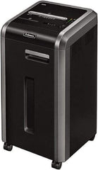 FELLOWES - 7/32" Strip, 20 Sheet Strip Cut Commercial Shredder - 17-3/4" Long x 17-1/8" Wide x 30-3/4" High, Level 2 Security, 16 Gal Wastebasket - Makers Industrial Supply