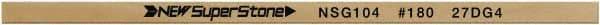 Value Collection - Flat Ceramic Finishing Stick - 100mm Long x 2mm Wide x 10mm Thick, 180 Grit - Makers Industrial Supply