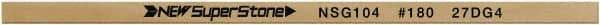 Value Collection - Flat Ceramic Finishing Stick - 100mm Long x 2mm Wide x 4mm Thick, 180 Grit - Makers Industrial Supply