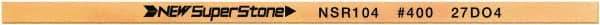 Value Collection - Flat Ceramic Finishing Stick - 100mm Long x 1.5mm Wide x 10mm Thick, 400 Grit - Makers Industrial Supply