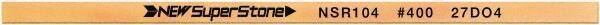 Value Collection - Flat Ceramic Finishing Stick - 100mm Long x 1mm Wide x 10mm Thick, 400 Grit - Makers Industrial Supply