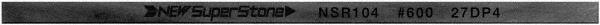 Value Collection - Flat Ceramic Finishing Stick - 100mm Long x 2mm Wide x 4mm Thick, 600 Grit - Makers Industrial Supply