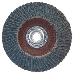 ‎5″ × 5/8″-11 Flap Disc BlueFire Type 29 Fiberglass Plate 36 Grit - Makers Industrial Supply