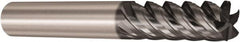 Seco - 12mm, 5 Flute, Single End, Solid Carbide, Corner Chamfer End Mill - 83mm OAL, 48° Helix, Right Hand Flute, 30mm LOC, Right Hand Cut - Makers Industrial Supply