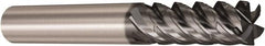 Seco - 10mm, 5 Flute, Single End, Solid Carbide, Corner Chamfer End Mill - 88mm OAL, 48° Helix, Right Hand Flute, 40mm LOC, Right Hand Cut - Makers Industrial Supply