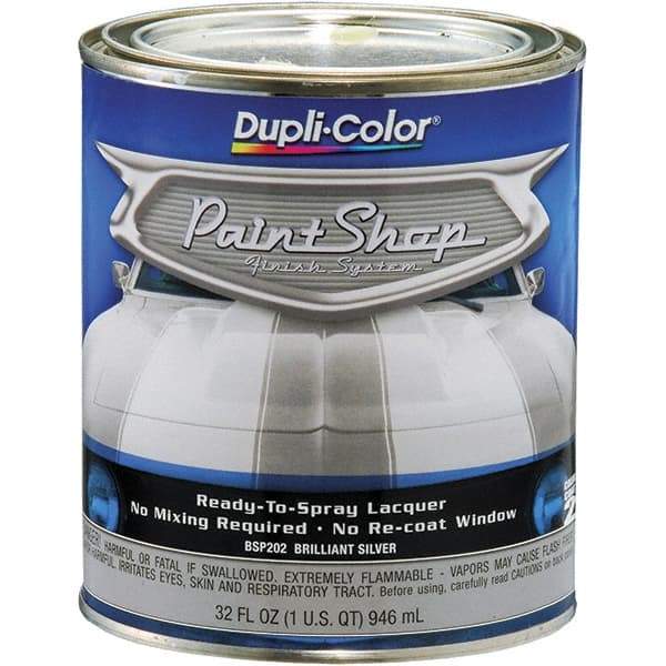 Dupli-Color - Brilliant Silver Automotive Topcoat - 1 Qt Can - Makers Industrial Supply