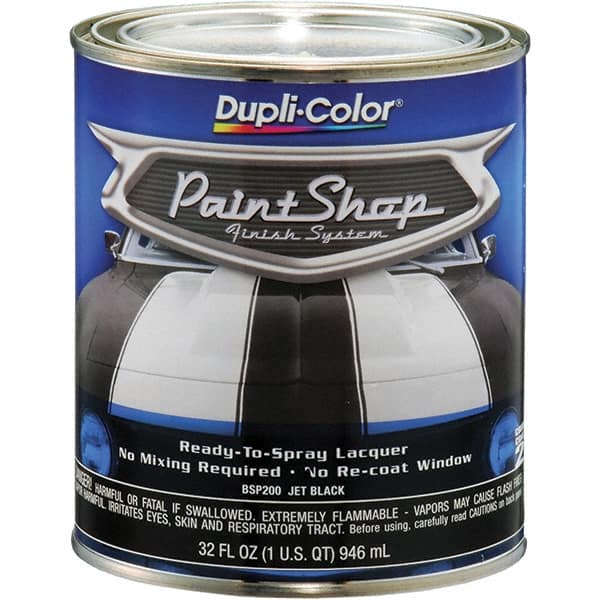 Dupli-Color - Jet Black Automotive Topcoat - 1 Qt Can - Makers Industrial Supply