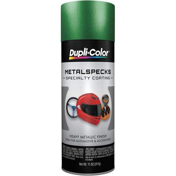 Dupli-Color - Metal Specks Shimmering Green Automotive Topcoat - 11 oz Aerosol Can - Makers Industrial Supply