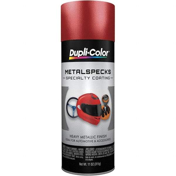 Dupli-Color - Metal Flake Retro Red Automotive Topcoat - 11 oz Aerosol Can - Makers Industrial Supply