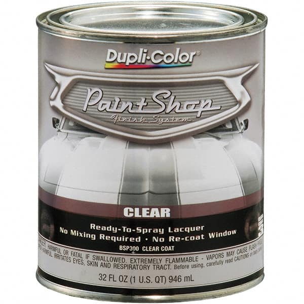 Dupli-Color - Clear Gloss Topcoat Automotive Topcoat - 1 Qt Can - Makers Industrial Supply