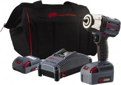 Ingersoll-Rand - 3/8" Drive 20 Volt Pistol Grip Cordless Impact Wrench & Ratchet - 2,100 RPM, 0 to 3,100 BPM, 360 Ft/Lb Torque, 2 Lithium-Ion Batteries Included - Makers Industrial Supply