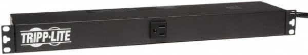 Tripp-Lite - 13 Outlets, 120 VAC15 Amps, 15' Cord, Power Outlet Strip - Rack Mount, 5-15R NEMA Configuration, 19" Strip - Makers Industrial Supply