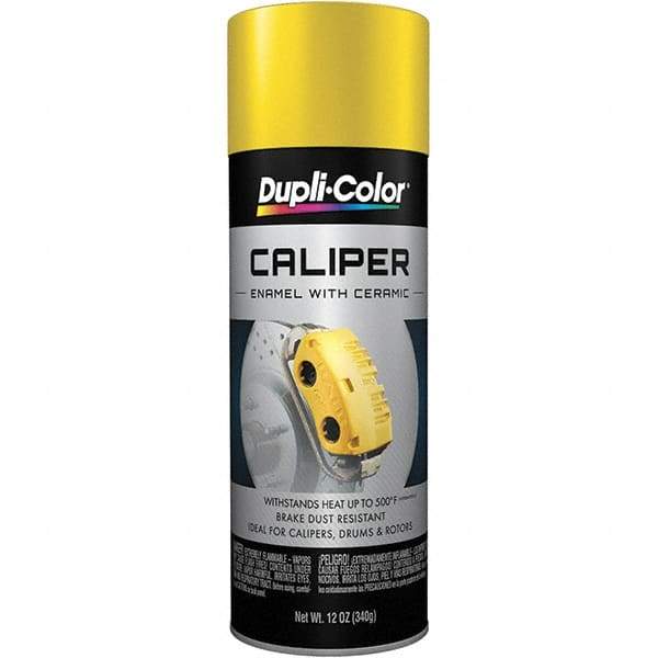 Dupli-Color - 12 oz Yellow Automotive Heat Resistant Paint - Gloss Finish, 500°F Max Temp, Comes in Aerosol Can - Makers Industrial Supply