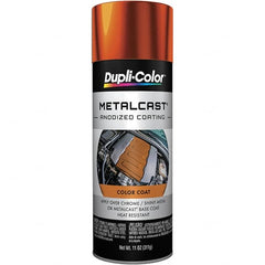 Dupli-Color - 11 oz Orange Anodized Automotive Heat Resistant Paint - Metallic Finish, 500°F Max Temp, Comes in Aerosol Can - Makers Industrial Supply