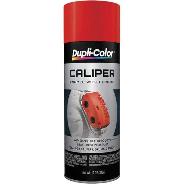 Dupli-Color - 12 oz Red Automotive Heat Resistant Paint - Gloss Finish, 500°F Max Temp, Comes in Aerosol Can - Makers Industrial Supply