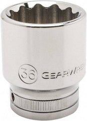 GearWrench - 3/4" Drive, Standard Hand Socket - 12 Points, 2.36" OAL, Alloy Steel, Chrome Finish - Makers Industrial Supply