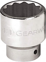 GearWrench - 2-5/16", 3/4" Drive, Standard Hand Socket - 12 Points, 3.07" OAL, Alloy Steel, Chrome Finish - Makers Industrial Supply