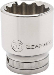 GearWrench - 3/4" Drive, Standard Hand Socket - 12 Points, 1.97" OAL, Alloy Steel, Chrome Finish - Makers Industrial Supply