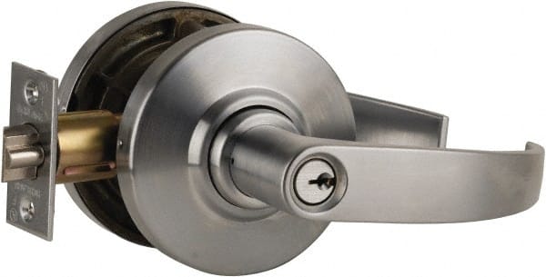 Schlage - Entrance Lever Lockset for 1-3/8" Thick Doors - Exact Industrial Supply