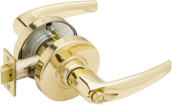 Schlage - Privacy Lever Lockset for 1-3/8" Thick Doors - Exact Industrial Supply