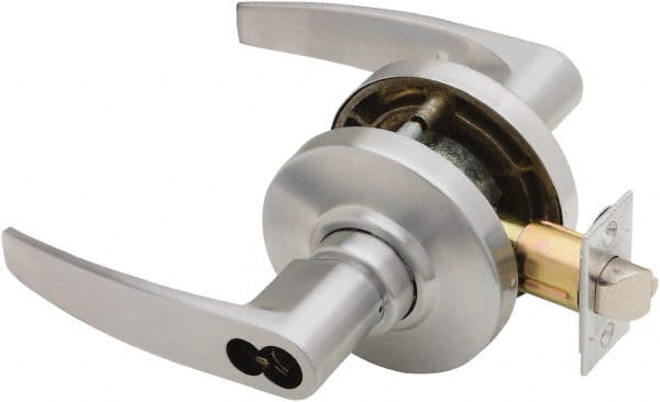 Schlage - Entrance Lever Lockset for 1-3/8" Thick Doors - Exact Industrial Supply