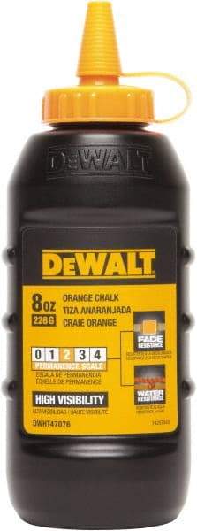 DeWALT - 8 oz Container Chalk Refill - Orange - Makers Industrial Supply