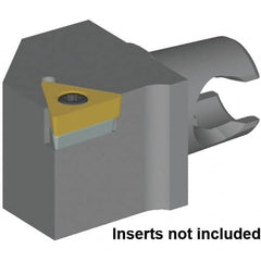 Kennametal - Right Hand Cut, Size KM20, TC..16T308 & TC..3252 Insert Compatiblity, External Modular Turning & Profiling Cutting Unit Head - 12.5mm Ctr to Cutting Edge, 25mm Head Length, Series KM Micro - Makers Industrial Supply