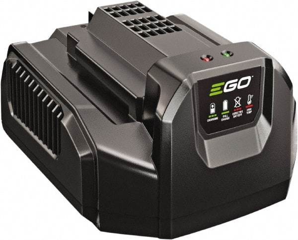 EGO Power Equipment - 8-1/4" Long x 6-1/2" Wide x 4-1/2" High Metal & Plastic Battery Charger - For EGO Batteries - Makers Industrial Supply