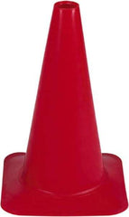 PRO-SAFE - 18" High, Red Sport Traffic Cone - 12" Base Width, 2.5 Lb - Makers Industrial Supply