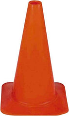 PRO-SAFE - 18" High, Fluorescent Orange Sport Traffic Cone - 12" Base Width, 2.5 Lb - Makers Industrial Supply