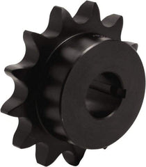 Tritan - 16 Teeth, 1/2" Chain Pitch, Chain Size 40, Finished Bore Sprocket - 2-9/16" Pitch Diam, 2.795" Outside Diam - Makers Industrial Supply