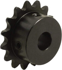 Tritan - 14 Teeth, 3/8" Chain Pitch, Chain Size 35, Finished Bore Sprocket - 1.685" Pitch Diam, 1.85" Outside Diam - Makers Industrial Supply