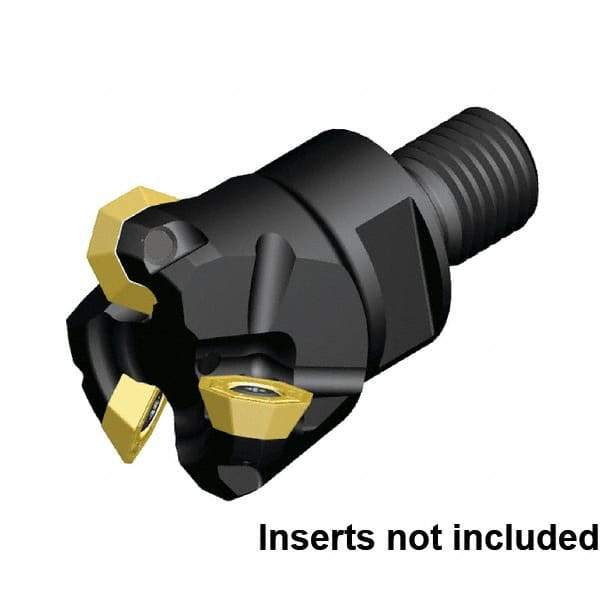 Kennametal - 32mm Cut Diam, 3.5mm Max Depth of Cut, 64mm OAL, Indexable Chamfer & Angle End Mill - OFPT06L5AFENGB Insert Style, Modular Connection Shank, 45° Lead Angle, Through Coolant - Makers Industrial Supply