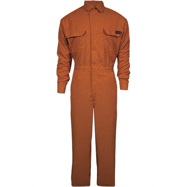 National Safety Apparel - Size M Tall Orange HRC 2 Flame Resistant/Retardant Coveralls - Exact Industrial Supply