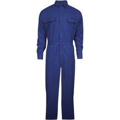 National Safety Apparel - Size XL Royal Blue HRC 2 Flame Resistant/Retardant Coveralls - Exact Industrial Supply