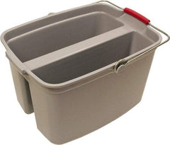 O-Cedar - 19 Qt Plastic Bucket - 18" Long x 10" High x 12-3/4" Wide, Gray - Makers Industrial Supply