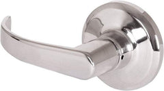 Stanley - Grade 2 Dummy Lever Lockset - 2-3/8 & 2-3/4" Back Set, Keyless Cylinder, Brass Alloy, Bright Chrome Finish - Makers Industrial Supply