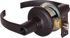 Stanley - Grade 2 Office Lever Lockset - 2-3/8 & 2-3/4" Back Set, Brass Alloy, Oil Rubbed Bronze Finish - Makers Industrial Supply