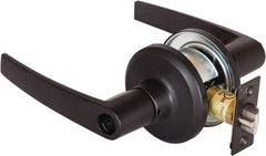 Stanley - Grade 2 Office Lever Lockset - 2-3/8 & 2-3/4" Back Set, Brass Alloy, Oil Rubbed Bronze Finish - Makers Industrial Supply