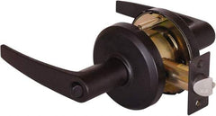 Stanley - Grade 2 Entrance Lever Lockset - 2-3/4" Back Set, Key In Lever Cylinder, Brass Alloy, Oil Rubbed Bronze Finish - Makers Industrial Supply