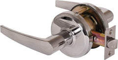 Stanley - Grade 2 Passage Lever Lockset - 2-3/4" Back Set, Keyless Cylinder, Brass Alloy, Bright Chrome Finish - Makers Industrial Supply