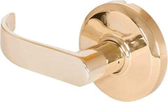 Stanley - Grade 2 Dummy Lever Lockset - 2-3/4" Back Set, Keyless Cylinder, Brass Alloy, Bright Brass Finish - Makers Industrial Supply