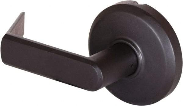 Stanley - Grade 2 Dummy Lever Lockset - 2-3/4" Back Set, Keyless Cylinder, Brass Alloy, Oil Rubbed Bronze Finish - Makers Industrial Supply