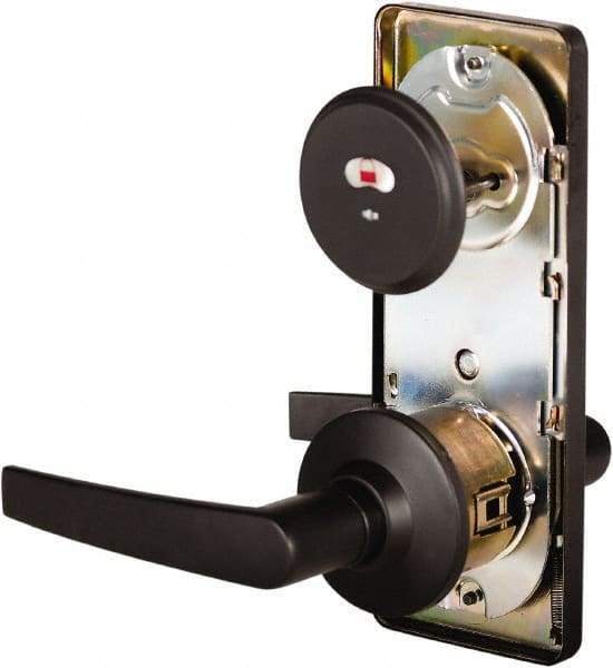 Stanley - Grade 2 Passage Lever Lockset - 2-3/4" Back Set, Keyless Cylinder, Brass Alloy, Oil Rubbed Bronze Finish - Makers Industrial Supply