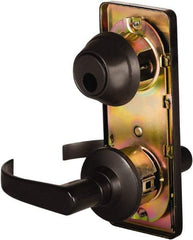 Stanley - Grade 2 Passage Lever Lockset - 2-3/4" Back Set, Keyless Cylinder, Brass Alloy, Oil Rubbed Bronze Finish - Makers Industrial Supply