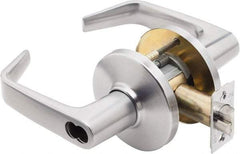 Best - Grade 1 Dormitory Lever Lockset - 2-3/4" Back Set, Keyless Cylinder, Brass Alloy, Satin Chrome Finish - Makers Industrial Supply