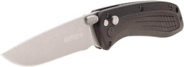 Gerber - 3" Blade, 7" OAL, Drop Point Folding Knife - 4.2" Closed Length, Glass-Filled Nylon, 1 Blade, 1 Edge - Makers Industrial Supply