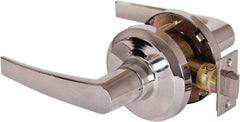 Stanley - Grade 1 Passage Lever Lockset - 2-3/4" Back Set, Keyless Cylinder, Brass Alloy, Bright Chrome Finish - Makers Industrial Supply